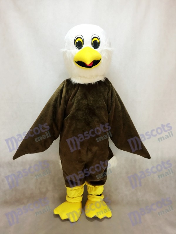 Costume de mascotte aigle marron