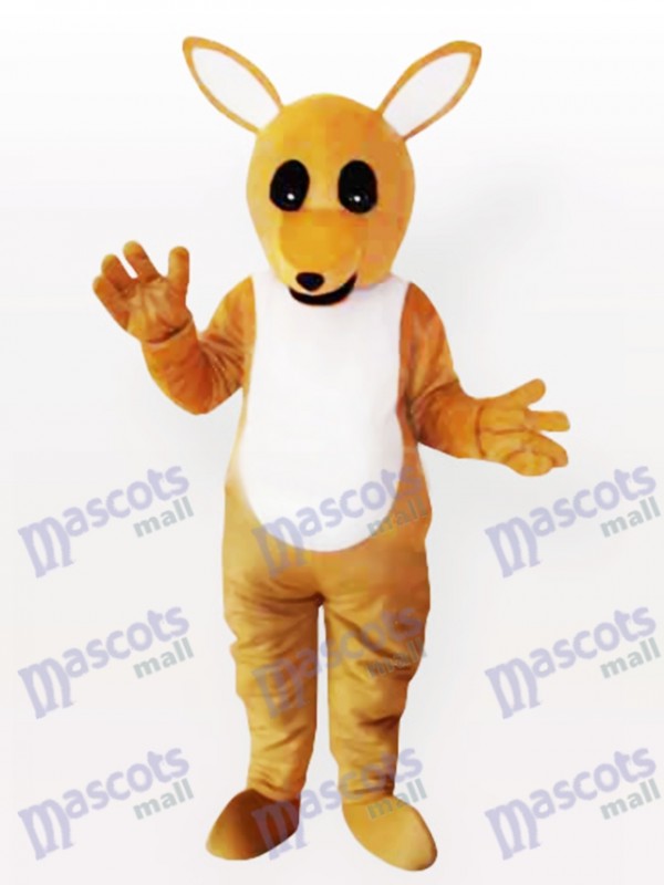 Costume de mascotte adulte kangourou jaune