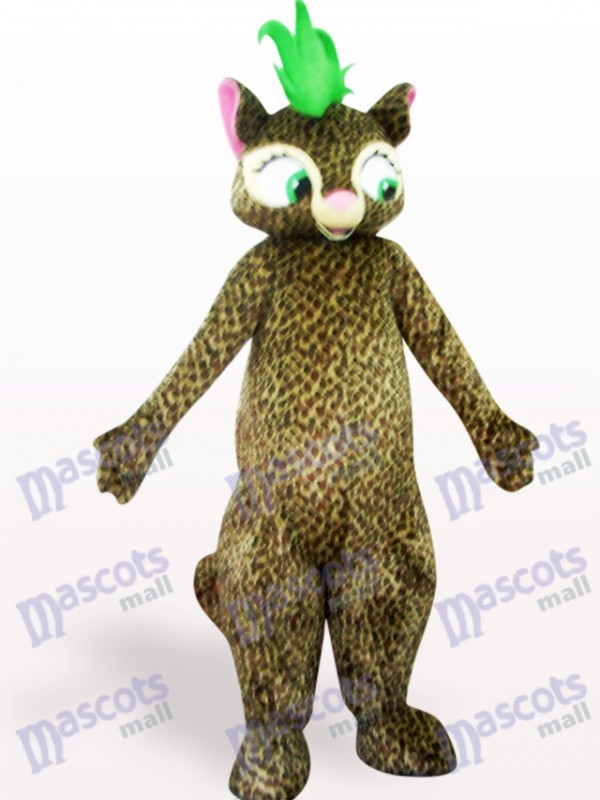 Costume de belle mascotte léopard adulte