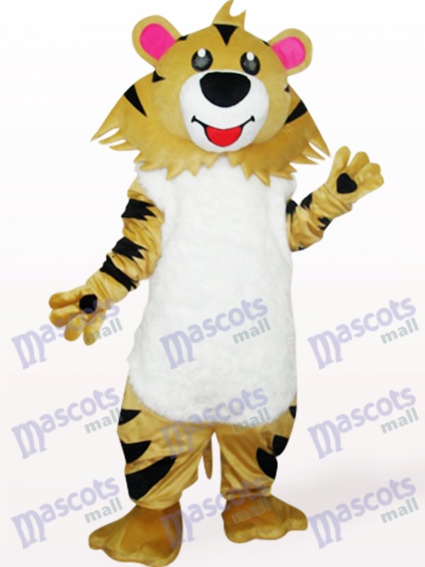 Déguisement de mascotte de lion gris brun