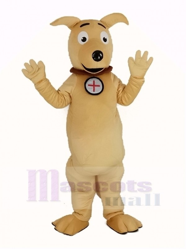 Lumière marron Chien Mascotte Costume