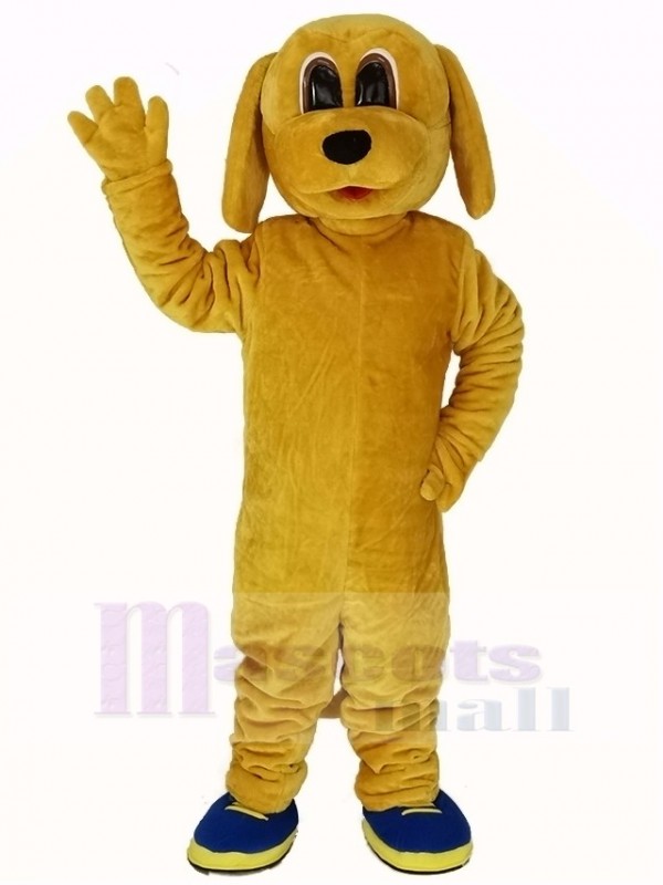 d'or Chien Mascotte Costume Animal