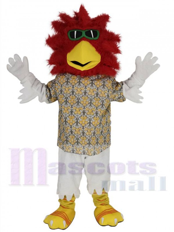 Coq costume de mascotte