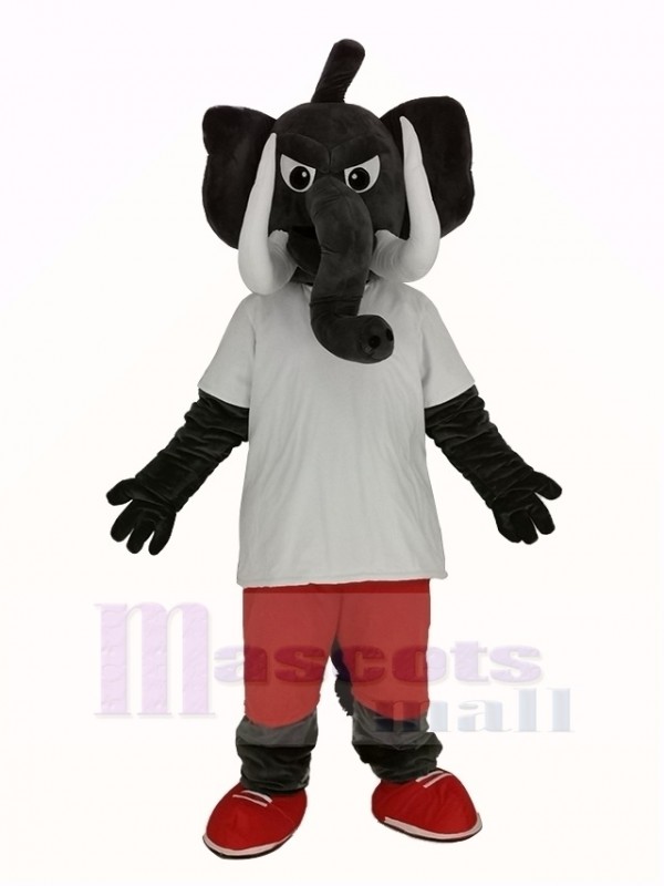 Puissance Gris l'éléphant Mascotte Costume Animal