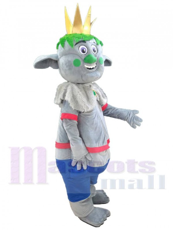 Trolls King Prince Gristle costume de mascotte