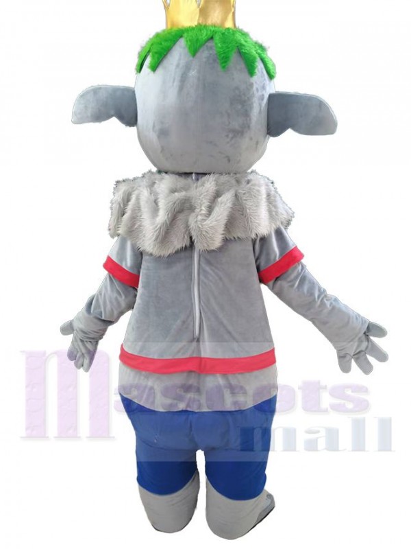 Trolls King Prince Gristle costume de mascotte