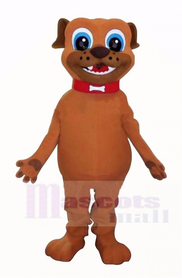 marron Chiot Chien Mascotte Costume Dessin animé