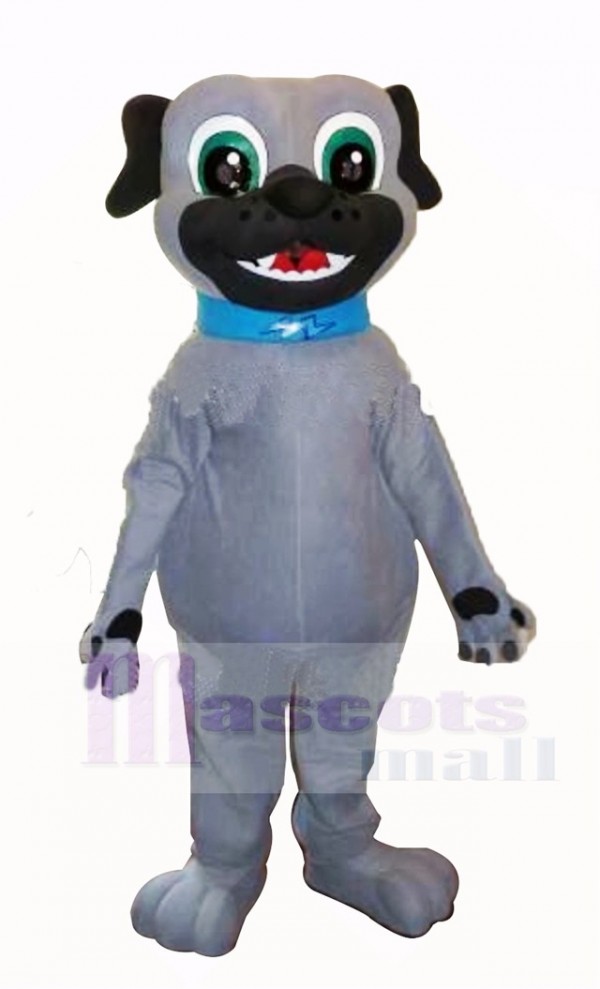 Gris Chiot Chien Mascotte Costume Dessin animé