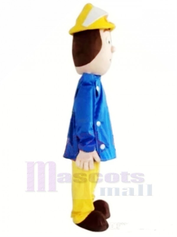 Courageux Pompier Sam Mascotte Costume Dessin animé