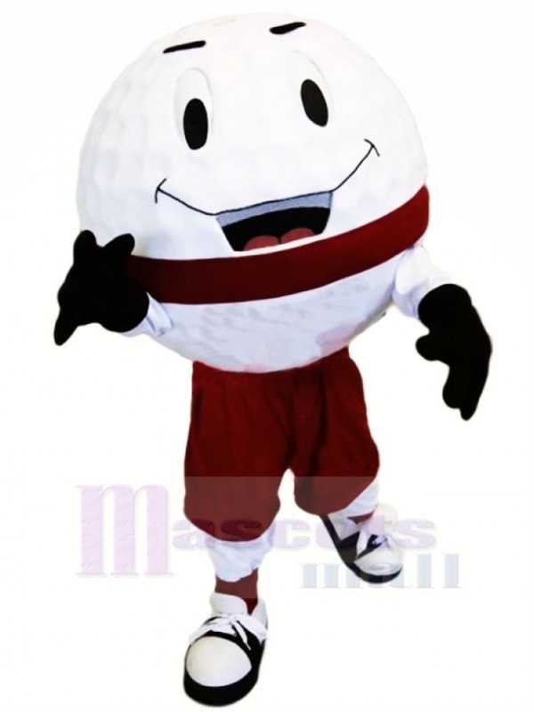 Drôle Le golf Balle Mascotte Costume Dessin animé