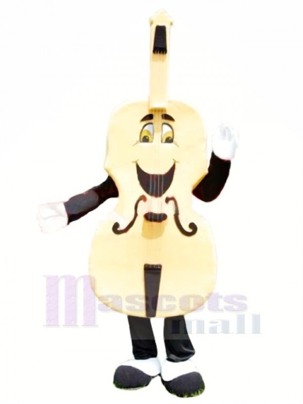 Drôle Guitare Mascotte Costume Dessin animé