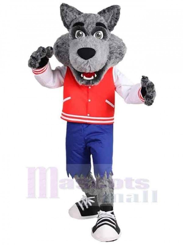 Loup costume de mascotte