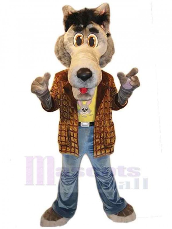 Loup costume de mascotte