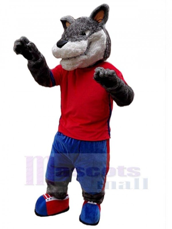 Loup costume de mascotte