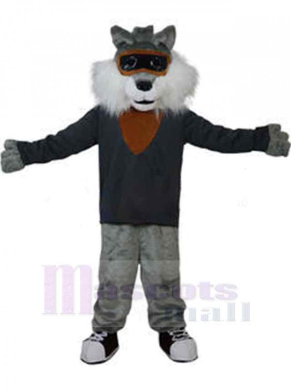 Loup costume de mascotte