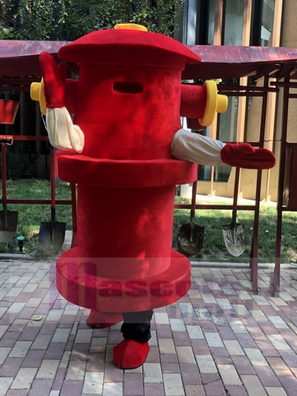 Bouche d'incendie costume de mascotte