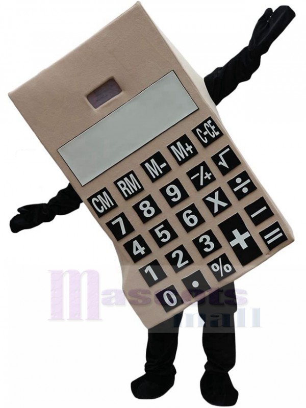 Calculatrice costume de mascotte
