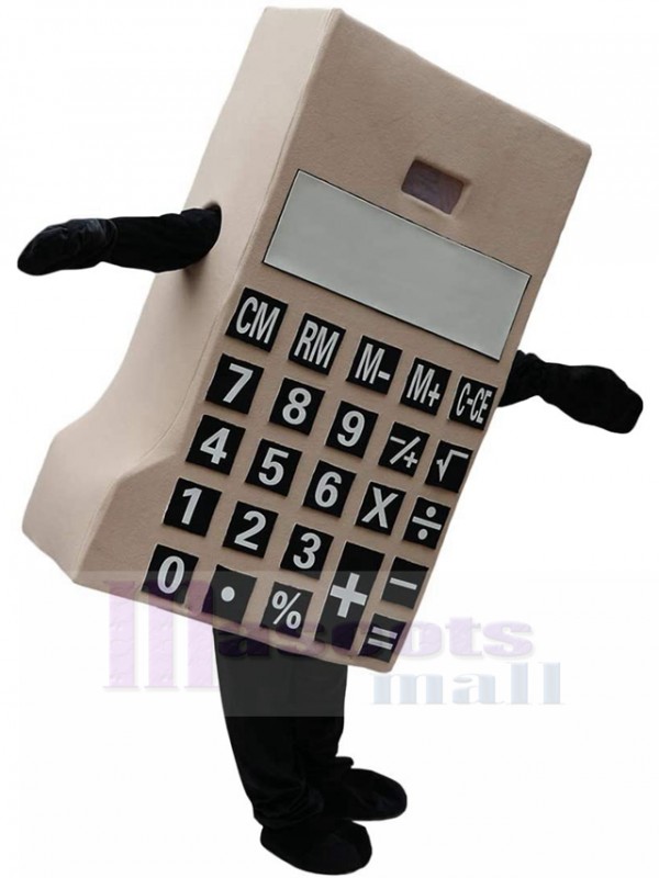Calculatrice costume de mascotte