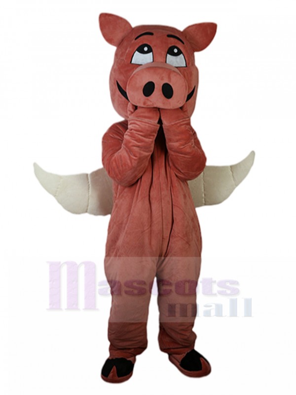 Porc costume de mascotte