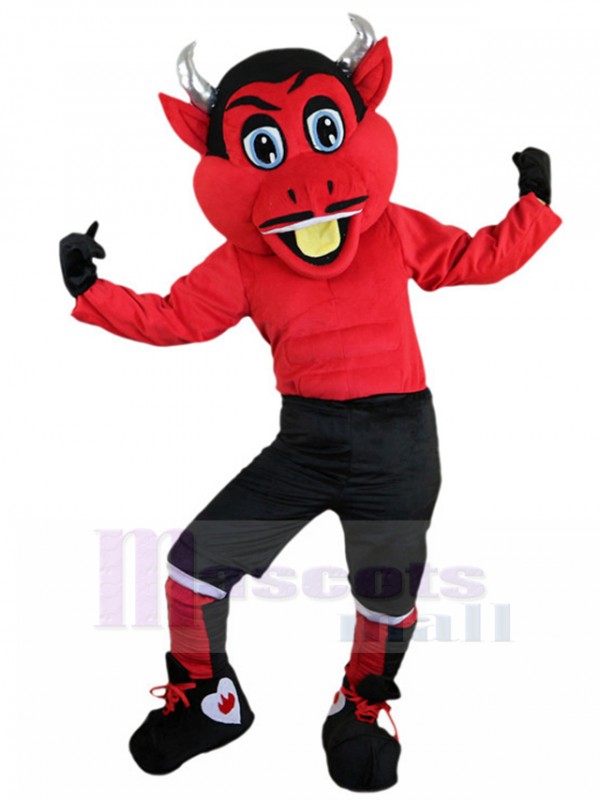 Diable costume de mascotte