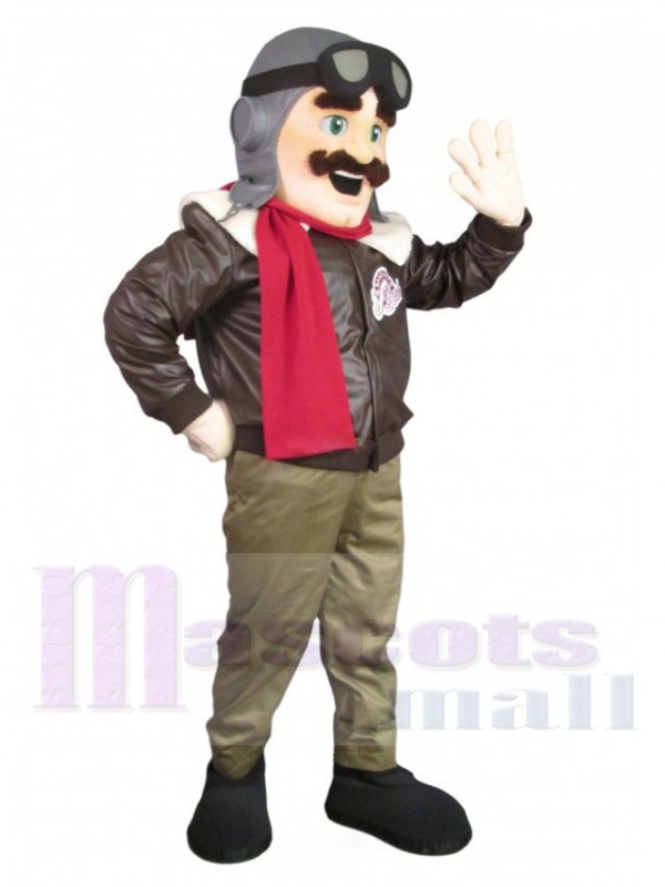 Pilote costume de mascotte