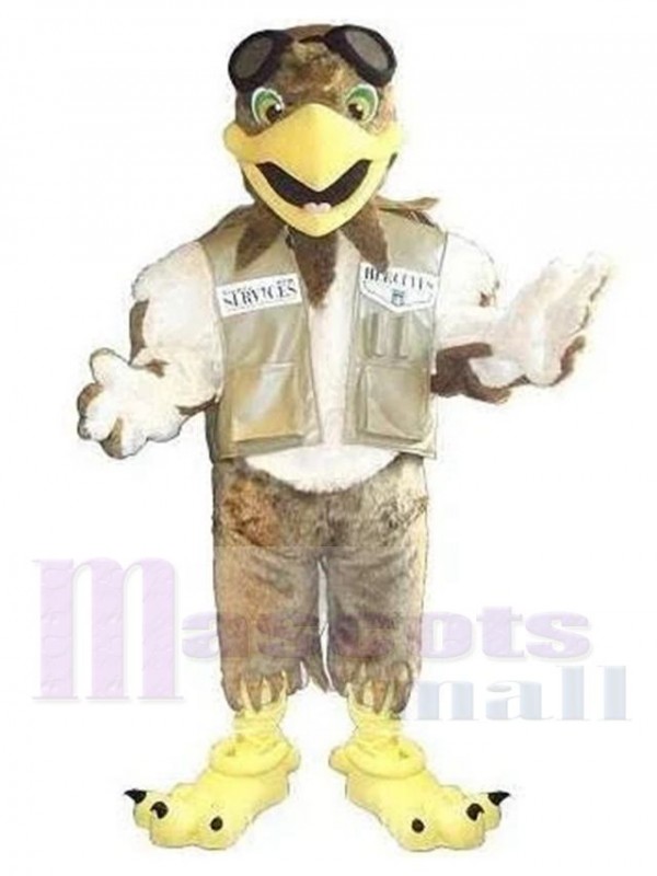 Pilote Aigle costume de mascotte