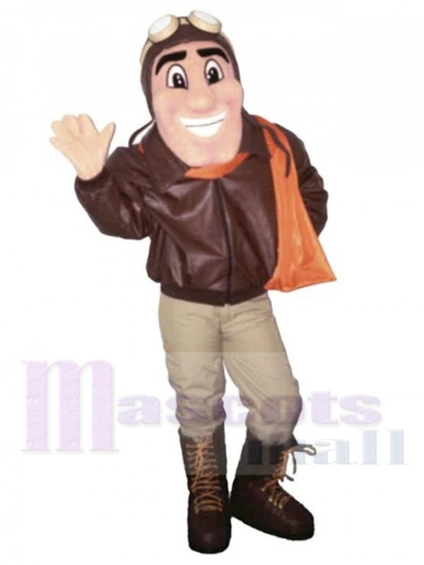 Pilote costume de mascotte