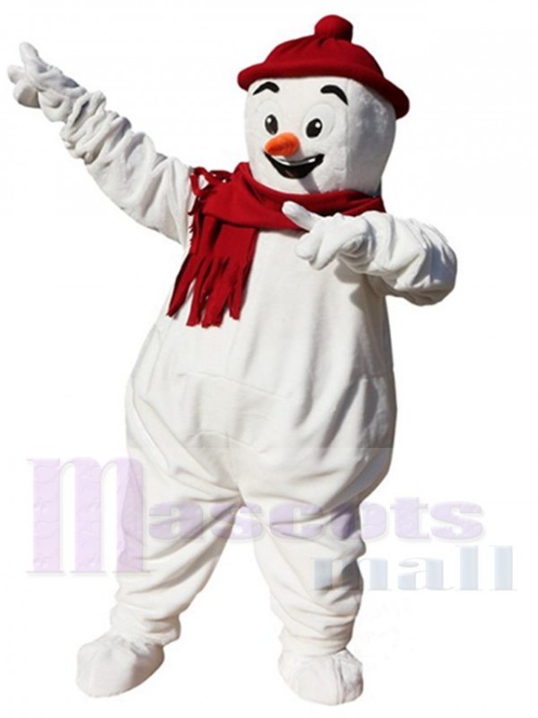 Bonhomme de neige costume de mascotte