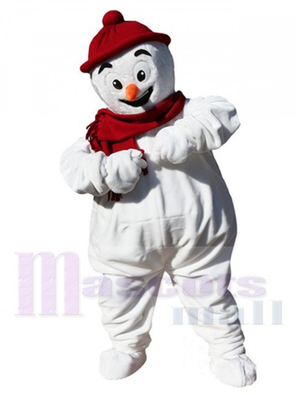 Bonhomme de neige costume de mascotte