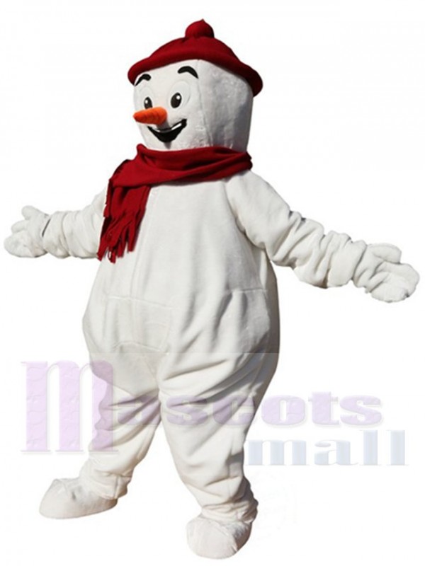 Bonhomme de neige costume de mascotte