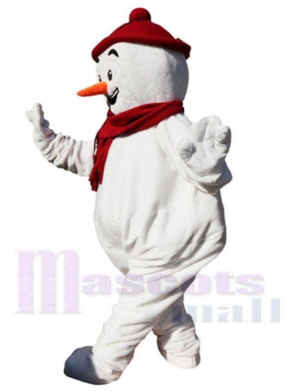 Bonhomme de neige costume de mascotte