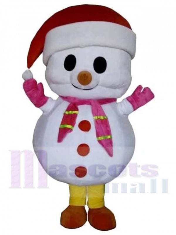 Bonhomme de neige costume de mascotte