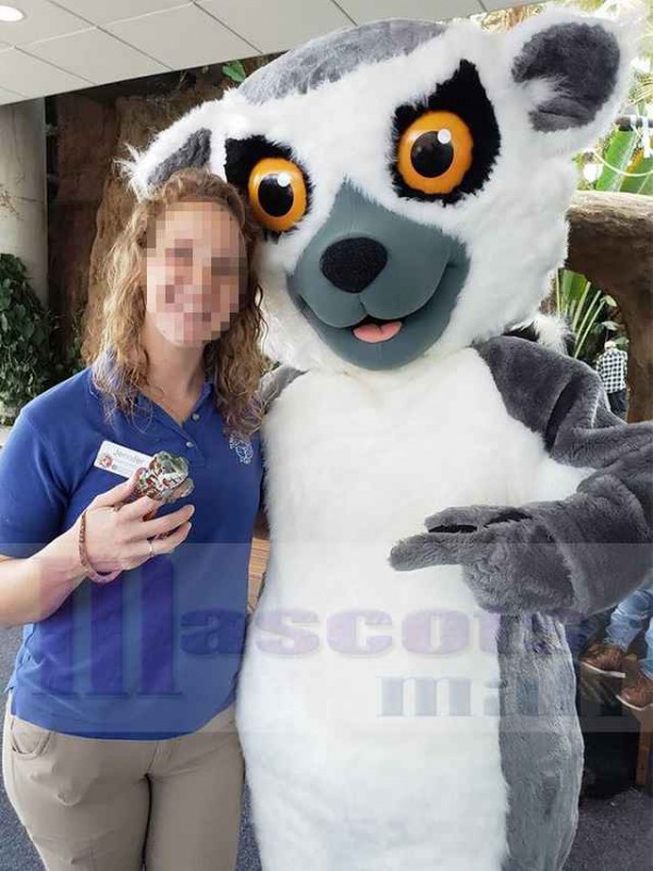 lémurien costume de mascotte