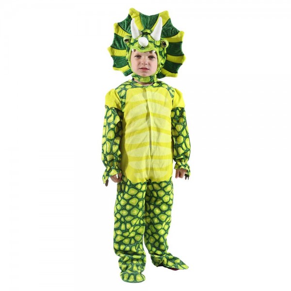 Nouveau Triceratops Dinosaure Costume Dinosaure Combinaison Halloween Noël Robe en haut Cadeau pour Enfant