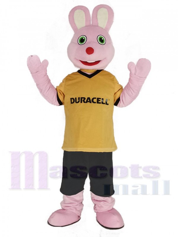 Rose Lapin Duracell Mascotte Costume Animal