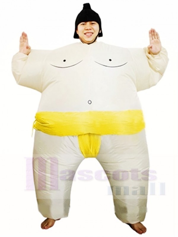 Jaune Japonais Graisse Homme Sumo Gonflable Halloween Noël Les costumes pour Adultes