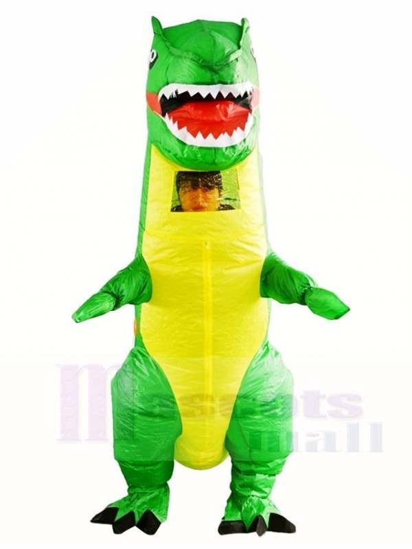 vert Tyrannosaure T-REX Dinosaure Gonflable Halloween Noël Les costumes pour Adultes