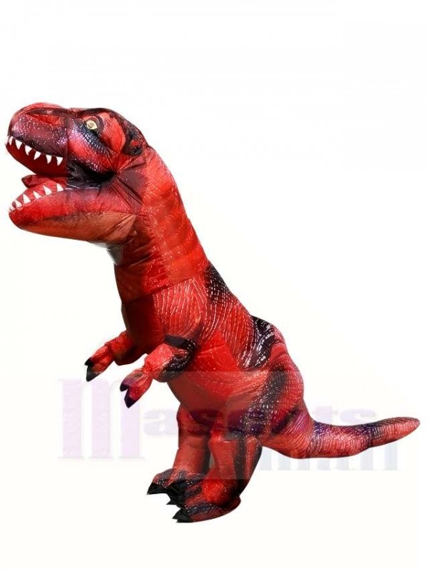 rouge Tyrannosaure T-REX Dinosaure Gonflable Halloween Noël Les costumes pour Adultes