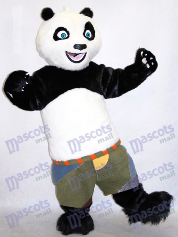 Yeux bleu Kungfu Karaté mascotte drôle de costume