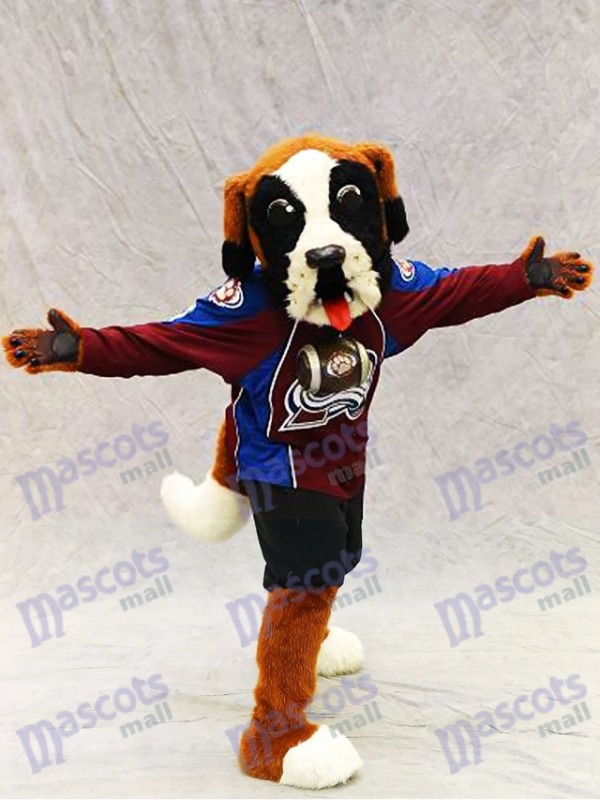 Bernie le chien Saint Bernard Colorado Costume de mascotte d'avalanche Animal