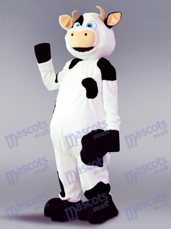 Caricature de costume de mascotte de vache