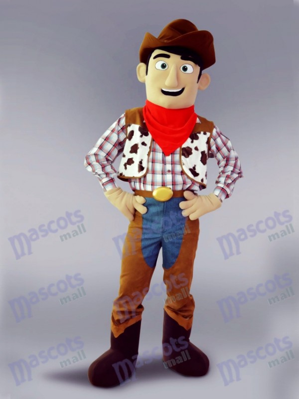 Costume de mascotte de personnage de dessin animé de Cowboy
