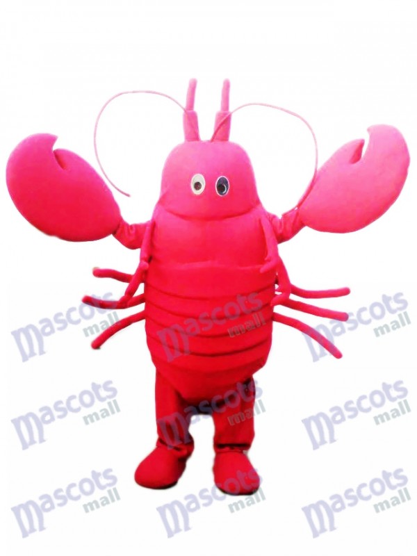 Costume de mascotte écrevisse rouge Fruits de mer océan