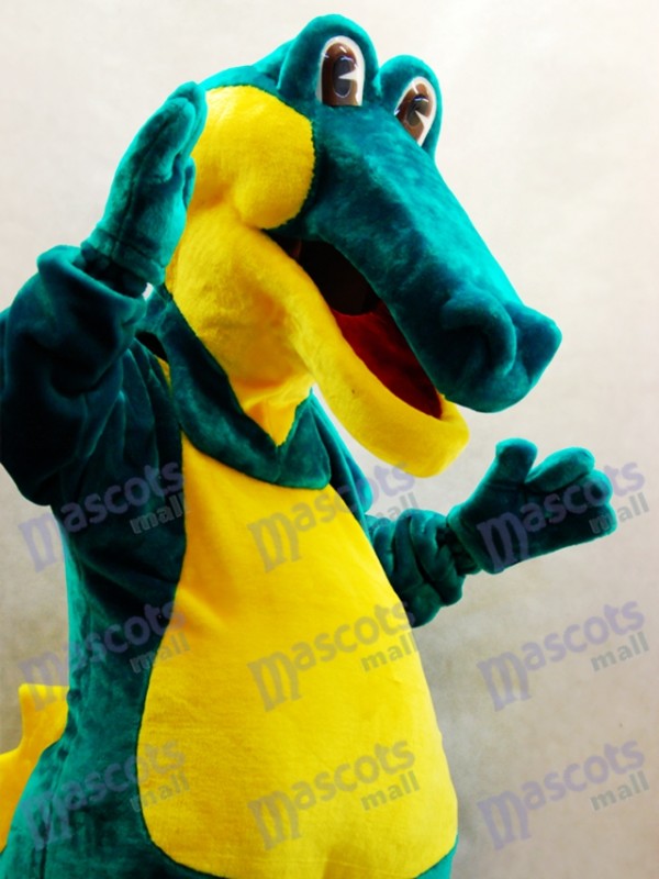 Costume de mascotte de crocodile vert Animal