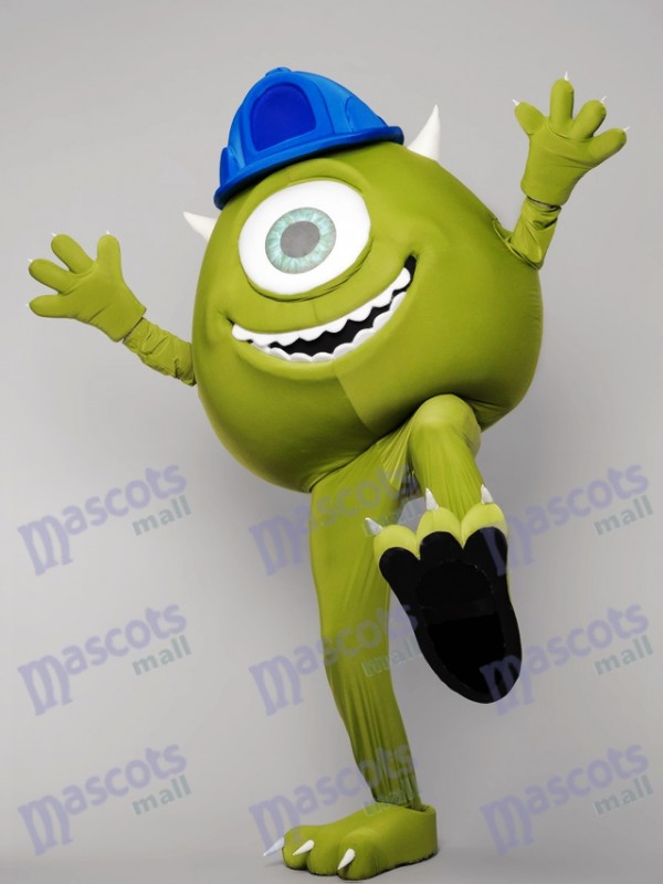 Monstre vert Mike Mascotte Costume Cartoon Anime