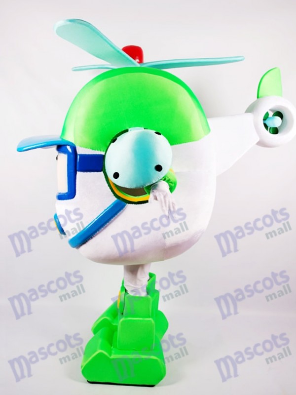 Dessin animé de costume de mascotte de voiture robotique vert