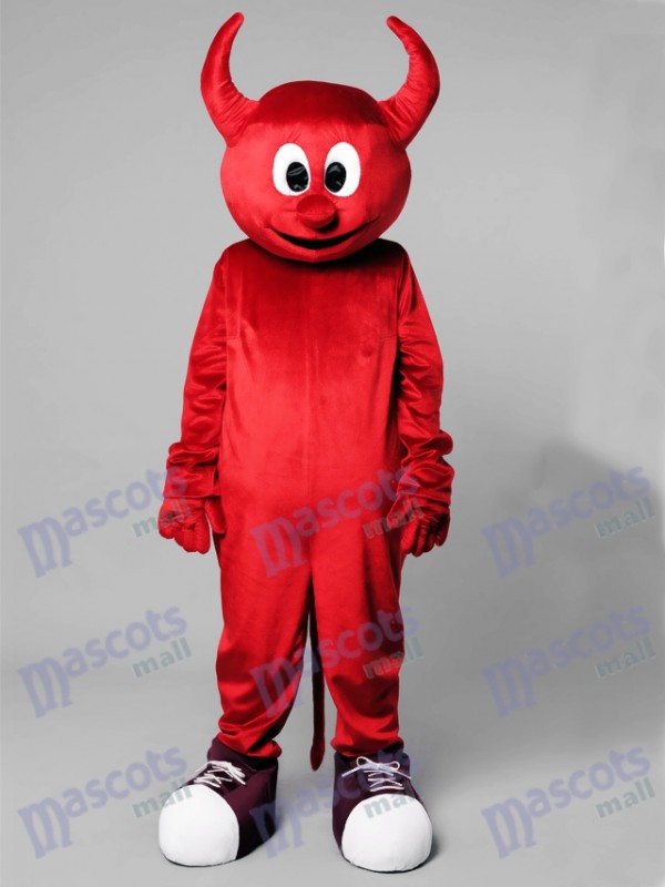 Costume de mascotte de diable maléfique de Halloween rouge Cartoon Anime