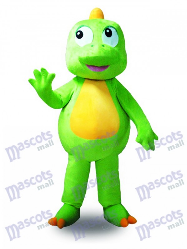 Costume de mascotte de dragon vert Animal