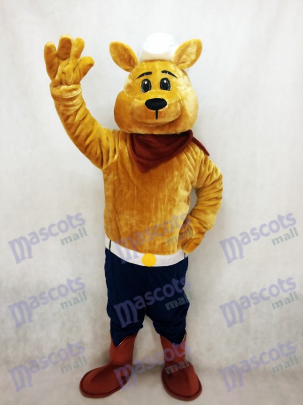 Déguisement de mascotte de cow-boy coyote loup