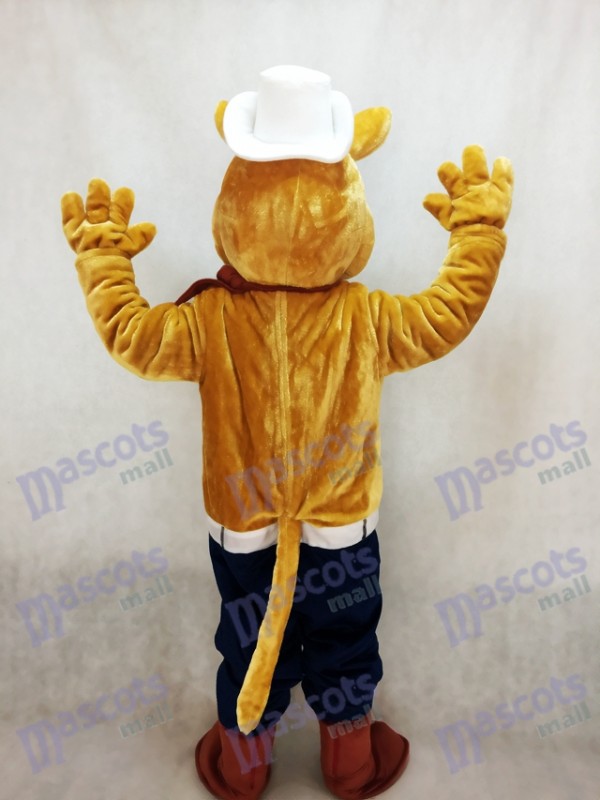 Déguisement de mascotte de cow-boy coyote loup